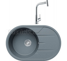 Комплект Мойка Tolero Classic R-116 грей + Смеситель MEGA Life MG-TK09 хром