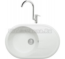 Комплект Мойка Tolero Classic R-116 туман + Смеситель MEGA Snow MG-SH03 хром