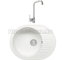 Комплект Мойка Tolero Classic R-122 туман + Смеситель MEGA Ege MG-PL10 хром