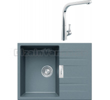 Комплект Мойка Tolero Loft TL-650 грей + Смеситель MEGA Mega MG-SUN03