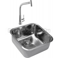 Комплект Мойка Grandex Aqua Select 200333 + Смеситель MEGA Life MG-TK09 хром