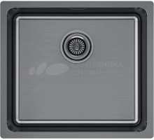 Мойка кухонная Paulmark Yuni YU49-GM вороненая сталь