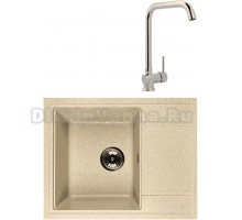 Комплект Мойка Whinstone Мунго 650 сафари + Смеситель MEGA Didim MG-CM107 хром