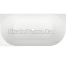 Акриловая ванна Wellsee Belle Spa L 150x75 см, угловая, левая, пристенная, белая, асимметричная, с каркасом, со сливом-переливом, с донным клапаном, фурнитура золото