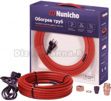 Греющий кабель NuNicho In Pipe S 10-12 12 м, 120 Вт