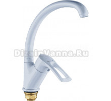 Смеситель для кухни Cron CN318 CN77318-WC белый