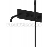 Встраиваемый смеситель для душа и ванны Paffoni JO JO001NO С ВНУТРЕННЕЙ ЧАСТЬЮ, матовый черный