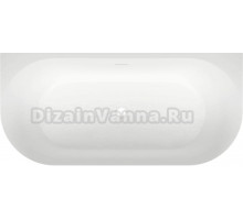 Акриловая ванна Wellsee Belle Spa 3.0 170x80 см, пристенная, белая, на ножках, со сливом-переливом, с донным клапаном, фурнитура золото