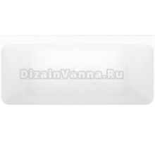 Акриловая ванна Wellsee Bromance 170x80 см, пристенная, белая, на ножках, со сливом-переливом, с донным клапаном