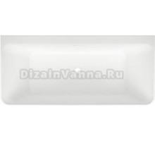 Акриловая ванна Wellsee Bromance 170x80 см, пристенная, матовая черная, глянцевая белая, на ножках, со сливом-переливом, с донным клапаном, фурнитура черная