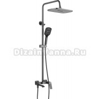 Душевая стойка Shevanik S4136T оружейная сталь