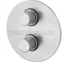 Термостатический смеситель встраиваемый Paffoni Light LIQ018ST С ВНУТРЕННЕЙ ЧАСТЬЮ, для ванный с душем, steel looking