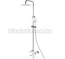 Душевая стойка Shevanik S6036F белый, хром