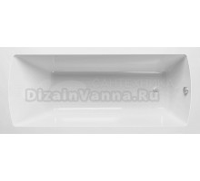 Акриловая ванна Erlit Standart 170x70 см, пристенная, белая, с экраном