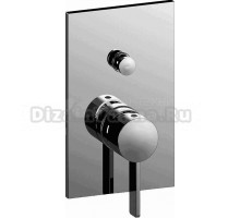 Встраиваемый смеситель для душа и ванны Paffoni Rock RO018CR С ВНУТРЕННЕЙ ЧАСТЬЮ, хром