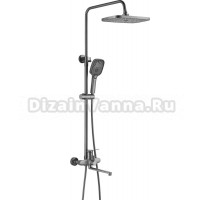 Душевая стойка Shevanik S6236T оружейная сталь