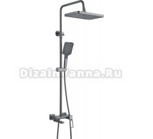 Душевая стойка Shevanik S6826T оружейная сталь