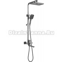 Душевая стойка Shevanik S7036T оружейная сталь