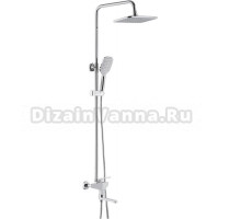 Душевая стойка Shevanik S8036F белый, хром