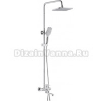 Душевая стойка Shevanik S8136F белый, хром