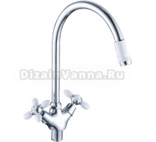 Смеситель для кухни Cron CN127 CN46127-8 белый