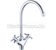 Смеситель для кухни Cron CN142 CN46142-8 белый