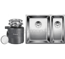 Комплект Мойка Blanco Andano 340/180-U L + Измельчитель Bort Alligator X