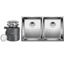 Комплект Мойка Blanco Andano 340/340-U + Измельчитель Bort Alligator X