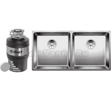 Комплект Мойка Blanco Andano 400/400-IF + Измельчитель Bort Alligator Mega