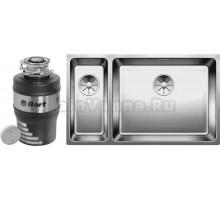 Комплект Мойка Blanco Andano 500/180-U R + Измельчитель Bort Alligator Mega