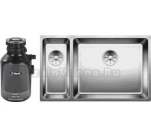 Комплект Мойка Blanco Andano 500/180-U R + Измельчитель Bort Alligator 93410754
