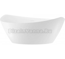 Акриловая ванна Wellsee Lunivers 180x90 см, отдельностоящая, белая, овальная, на ножках, со сливом-переливом, с донным клапаном, фурнитура золото