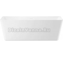 Акриловая ванна Wellsee DeSire 175x75 см, отдельностоящая, белая, на ножках, со сливом-переливом, с донным клапаном