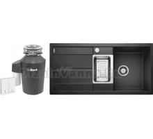 Комплект Мойка Blanco Metra 6S 513053 антрацит + Измельчитель Bort Alligator Green