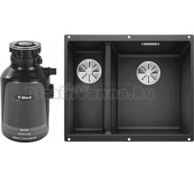 Комплект Мойка Blanco Subline 340/160-U антрацит, правая + Измельчитель Bort Alligator 93410754