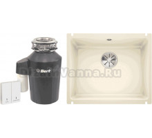 Комплект Мойка Blanco Subline 500-U магнолия + Измельчитель Bort Alligator Green