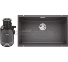 Комплект Мойка Blanco Subline 700-U темная скала + Измельчитель Bort Alligator 93410754