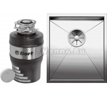 Комплект Мойка Blanco Zerox 340-U + Измельчитель Bort Alligator Mega
