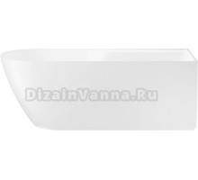 Акриловая ванна Wellsee Camellia 2.0 R 165x80 см, отдельностоящая, белая, на ножках, со сливом-переливом, с донным клапаном