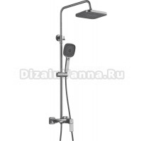 Душевая стойка Shevanik S9736T оружейная сталь