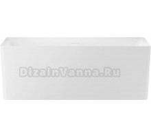 Акриловая ванна Wellsee Pure BY Wellsee 165x75 см, отдельностоящая, белая матовая, на ножках, с донным клапаном