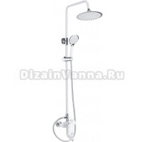 Душевая стойка Shevanik S9836F белый, хром