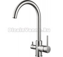 Смеситель для кухни Shevanik S128L сатин