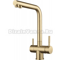 Смеситель для кухни Shevanik S468G золотой сатин