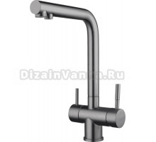 Смеситель для кухни Shevanik S468T оружейная сталь