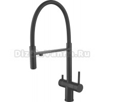 Смеситель для кухни Shevanik S178H с гибким изливом, черный