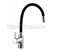Смеситель для кухни с гибким изливом AZARIO TASCO хром/черный (AZ-15494321)