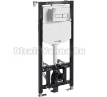 Система инсталляции для унитазов Wasserkraft Aller 10TLT.010.ME.BN03 с кнопкой смыва никель