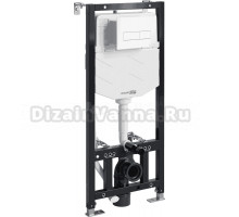 Система инсталляции для унитазов Wasserkraft Aller 10TLT.010.ME.WH03 с кнопкой смыва белой