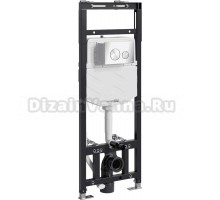 Система инсталляции для унитазов Wasserkraft Alme 15TLT.010.ME.BN02 с кнопкой смыва никель